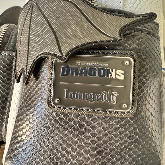 Loungefly How to Train Your Dragon Toothless & Light Fury Mini Backpack NWT - Picture 11 of 12